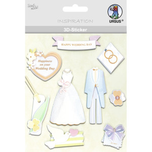 3D-Sticker "Hochzeit" Motiv 68