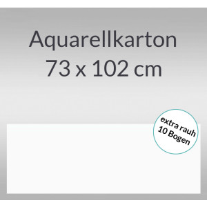 Aquarellkarton extra rauh 250 g/qm 73 x 102 cm