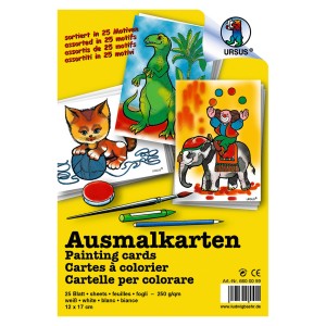 Ausmal-Karten 250 g/qm