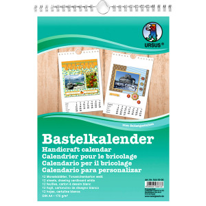 Bastelkalender DIN A4 weiß