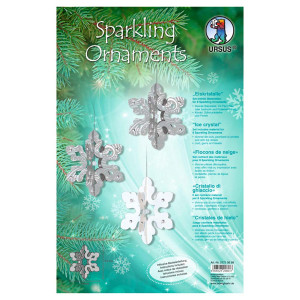 Bastelset Sparkling Ornaments "Eiskristalle"
