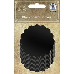 Blackboard Sticker Kreis mit Wellen