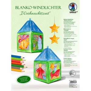 Blanko-Windlicht "Weihnachtszeit"