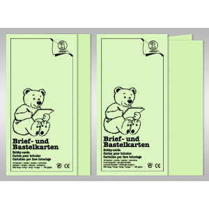 Brief- und Bastelkarten DIN lang - 10 Karten
