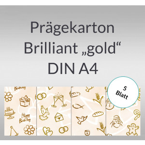 Brilliant "Gold" DIN A4 - 5 Blatt