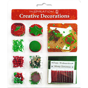 Creative Decorations "Christmas" grün/rot