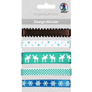 Design-Bänder "Winter" petrol