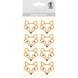 Design Sticker "Fuchs" orange