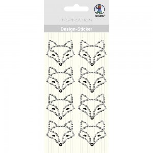 Design Sticker "Fuchs" silber