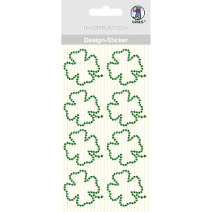 Design Sticker "Kleeblatt" grün