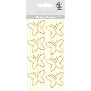 Design Sticker "Schmetterlinge" gold