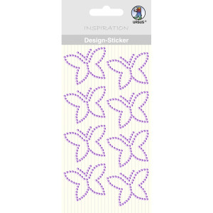 Design Sticker "Schmetterlinge" lila