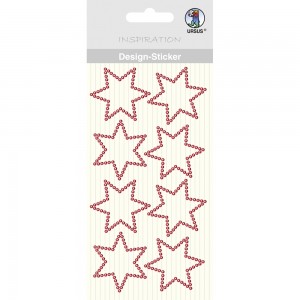 Design Sticker "Stern" rot