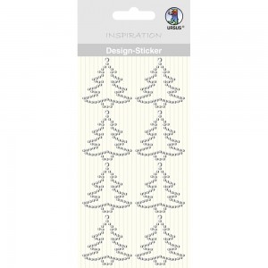 Design Sticker "Tannenbaum" silber