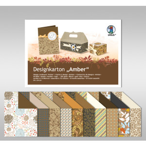 Designkarton "Amber" DIN A4 - 20 Blatt