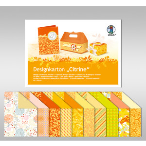 Designkarton "Citrine" DIN A4 - 20 Blatt