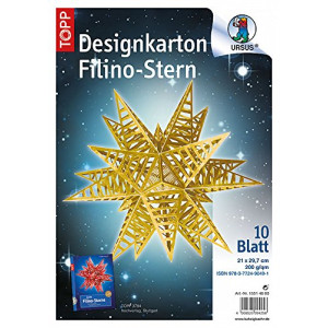 Designkarton Filino-Stern "Starlight" gold