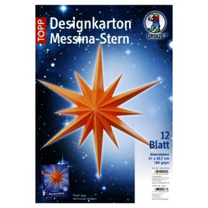 Designkarton Messina-Stern "Abendstern"
