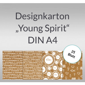 Designkarton "Young Spirit" DIN A4 - 25 Blatt