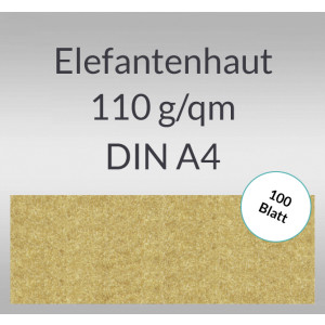 Elefantenhaut 110 g/qm DIN A4 chamois - 100 Blatt
