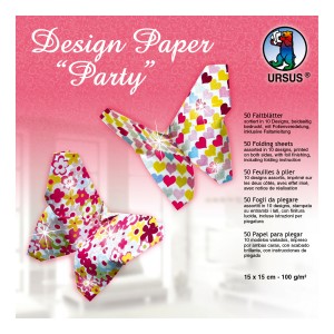 Faltblätter Designpapier "Party"