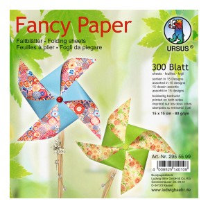 Faltblätter "Fancy Paper" 15 x 15 cm - 300 Blatt