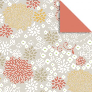 Faltblätter Florentine "Chrysanthemen" 10 x 10 cm - 65 Blatt - Motiv 1