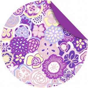 Faltblätter Florentine "Flower Power" ø 10 cm - Motiv 1