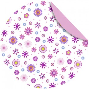Faltblätter Florentine "Millefleurs" ø 10 cm - Motiv 1