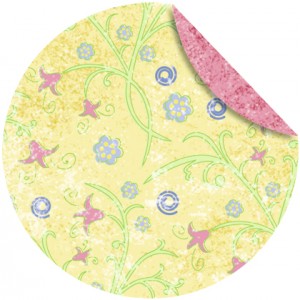 Faltblätter Florentine "Parasido" ø 10 cm - Motiv 1