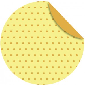 Faltblätter Florentine "Pünktchen" ø 10 cm - Motiv 1