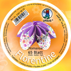 Faltblätter Florentine "Romance" ø 10 cm