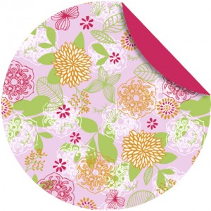 Faltblätter Florentine "Springtime" ø 10 cm - Motiv 1