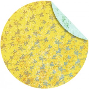 Faltblätter Florentine "Vintage" ø 10 cm - Motiv 1