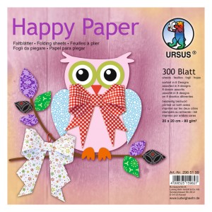 Faltblätter "Happy Paper" 20 x 20 cm - 300 Blatt