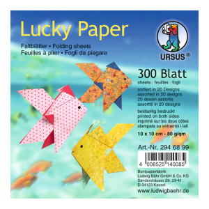 Faltblätter "Lucky Paper" 10 x 10 cm - 300 Blatt