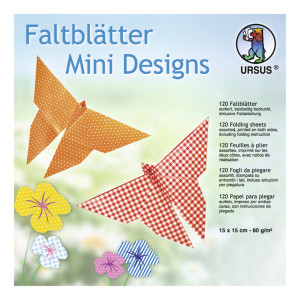 Faltblätter Mini Design 15 x 15 cm