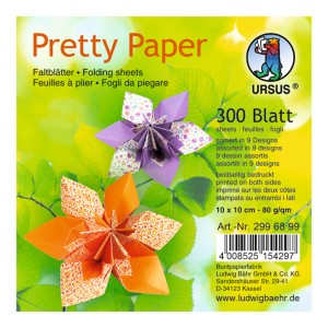 Faltblätter "Pretty Paper" 10 x 10 cm - 300 Blatt