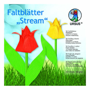 Faltblätter "Stream" 15 x 15 cm - 50 Blatt