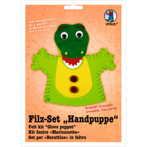 Filz-Set "Handpuppe" Krokodil