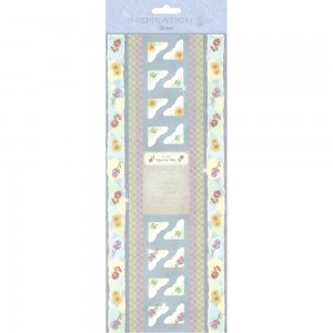Flat Sticker "Borders" blau