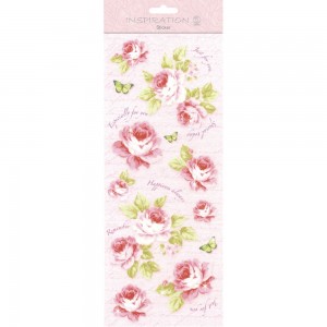 Flat Sticker "Flowers" rosa