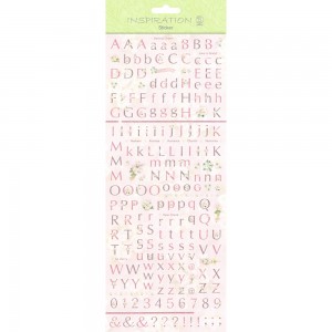 Flat Sticker "Letters" altrosa