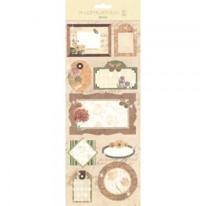 Flat Sticker "Signs" beige