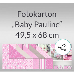 Fotokarton "Baby Pauline" 49,5 x 68 cm - 10 Bogen