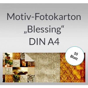 Fotokarton "Blessing" DIN A4 - 10 Blatt