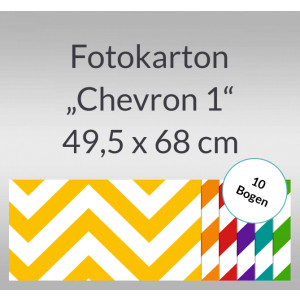 Fotokarton "Chevron 1" 49,5 x 68 cm - 10 Bogen