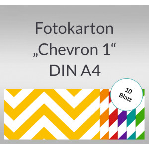 Fotokarton "Chevron 1" DIN A4 - 10 Blatt