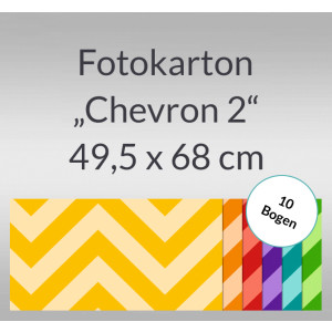 Fotokarton "Chevron 2" 49,5 x 68 cm - 10 Bogen