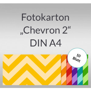 Fotokarton "Chevron 2" DIN A4 - 10 Blatt
